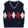 Boys' College Style Wool Blend Knitted Vest