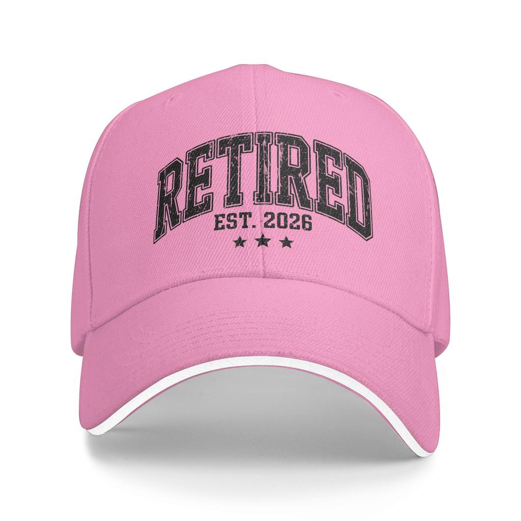 Retired Est Casual Baseball Cap Running Hippie Trucker Hat Summer Unisex Men Y2K Cool Snapback Cap