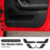 Für Skoda Fabia 2007-2014 2008 2009 Anti-Tritt Anti-Schmutz Aufkleber PU-Leder Autotür Anti-Kratz-Schutz Türverkleidung Schutzpolster