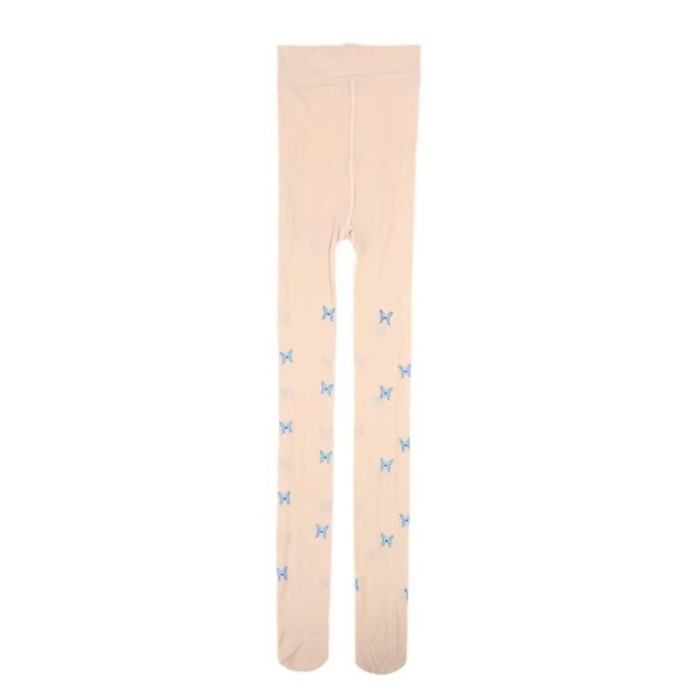 Shiny Oil Gloss Silky Pantyhose Butterfly Printed Sexy Tights Sexy Women's Leggings Party