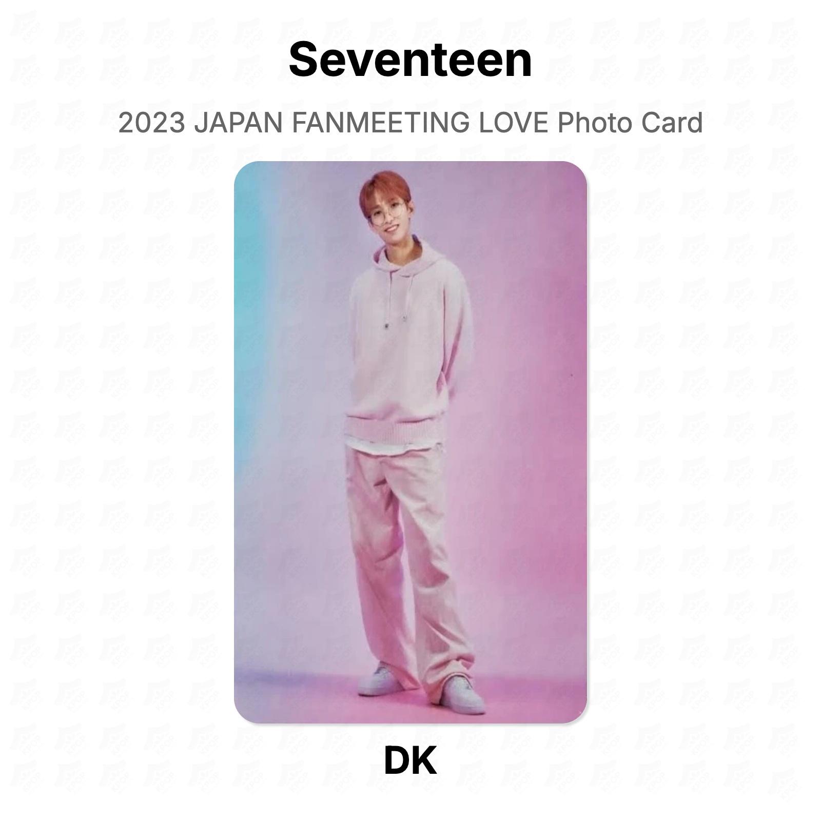 Seventeen 2023 JAPAN FANMEETING LOVE Photo Card Official Photocard DK