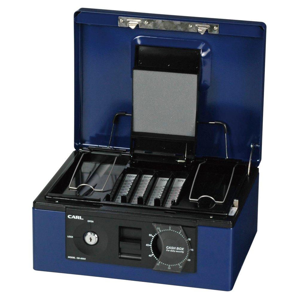 Портативный сейф Carl Office, Кассовый ящик, B5, Синий, CB-8660-B