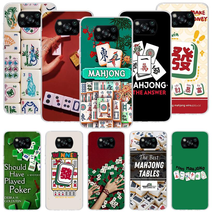 Creative Mahjong Phone Case For Xiaomi Poco F7 Ultra X7 X6 Pro X5 Redmi 15 15C 13 13C 12 12C 10 10A 10C 9 9A 9C 9T Shell Poco X7