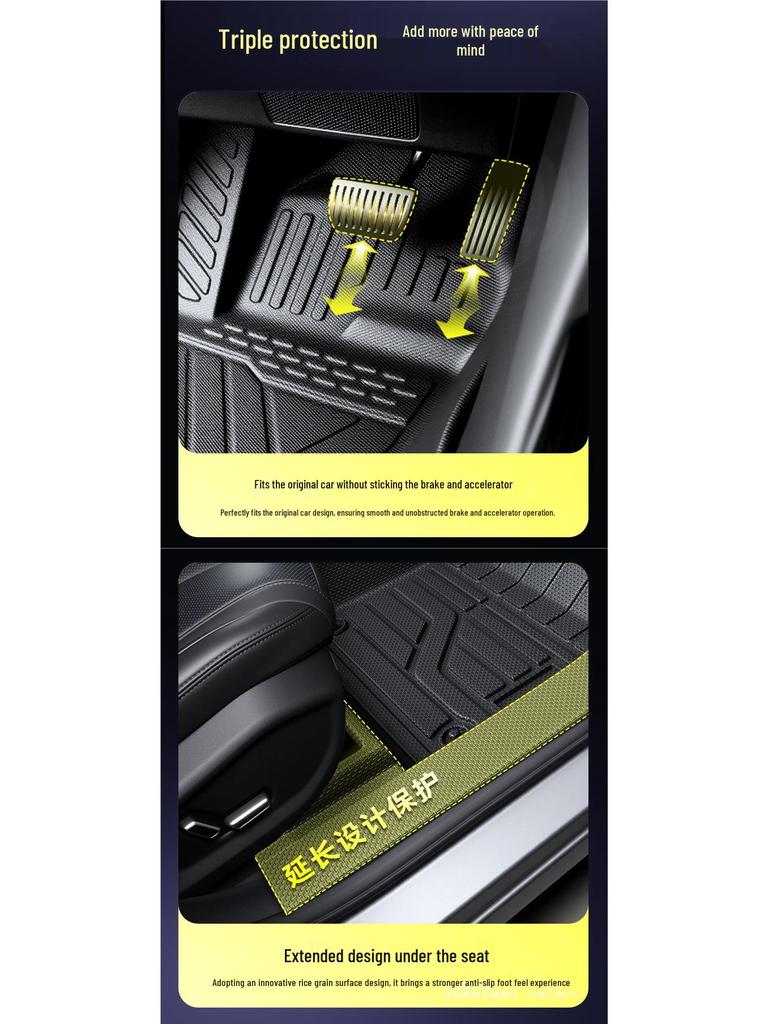 2025 Geely Galaxy L6 TPE Floor Mats - Full Coverage, EMi Modified Accessories