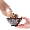 Mini Cleaning Brush with Wood Handle Scrubber Oil Remover Cleaning for Home Kitchen Pot Bowls Dishes Handheld Cleaner