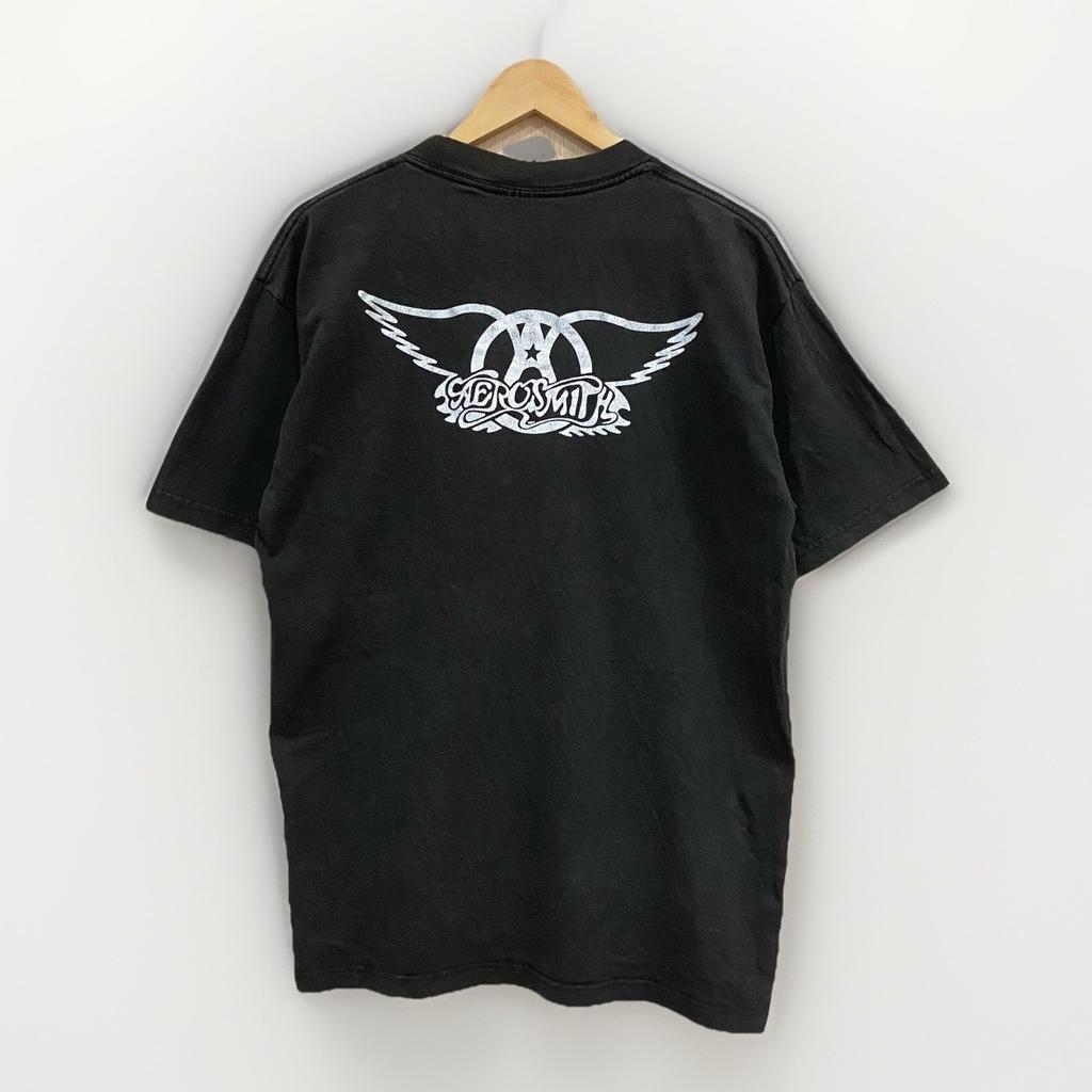 Vintage Aerosmith T Shirt Men’s Large 2002 Just Push Play Tour Local Crew Rock Unisex T-Shirt
