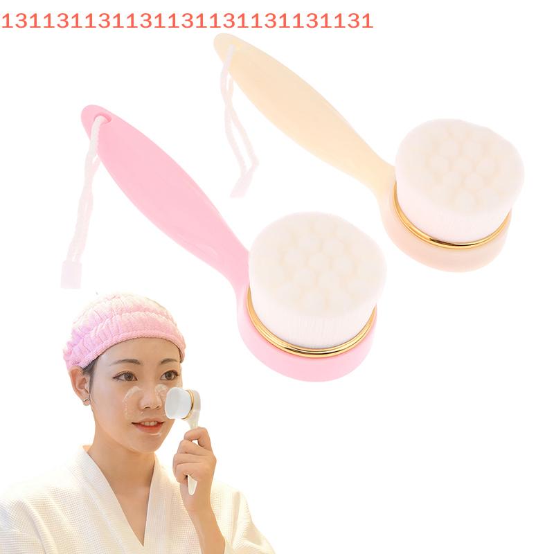 Exfoliating Face Brush, Face Cleansing Brush for Lady, Face Cleaning Handle Facial Washing Brush for Women