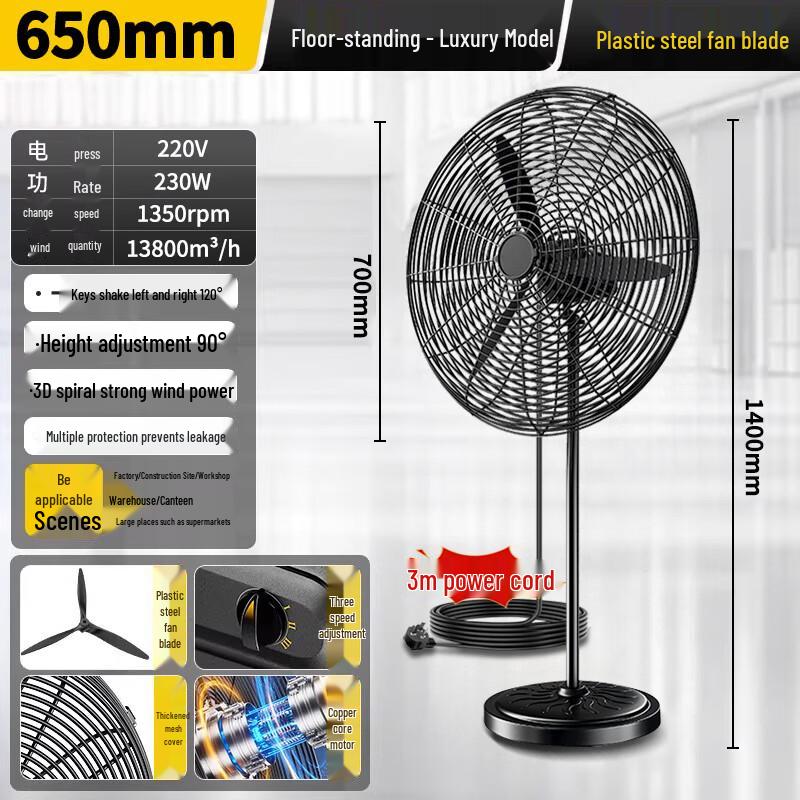 Bangwo High-Power Industrial Floor Fan