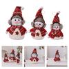 Soft Snowman Plush Doll Ornament Safe For Children Christmas DIY Decoration Home Office Party Supplies Tabletop Display