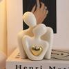 1Pc Romantic Love Embrace Statue Ornament Couple Set Bedroom Interior Decoration Valentine's Day Gift