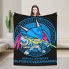 Guilmon Blankets Digimon Nostalgic Anime Wool Vintage Soft Throw Blanket for Bedding Lounge  Winter