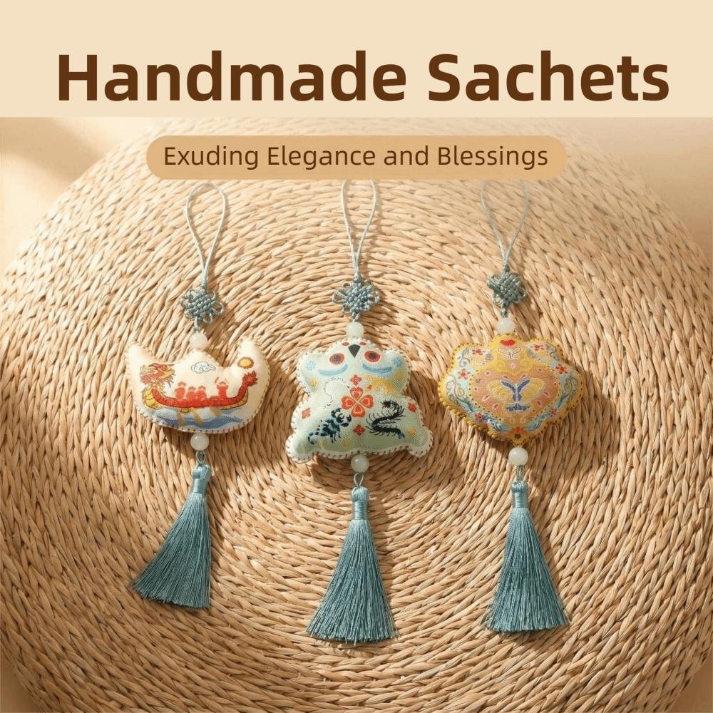 Flower Embroidery Kite Sachet Hanging Decoration Chinese Style Sachet Pedant Necklace Home Decor