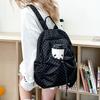 Zaino Donna a Pois Stile Coreano Nicchia Preppy Versatile Leggero Zaino in Nylon per Studenti Viaggi e Uso Quotidiano