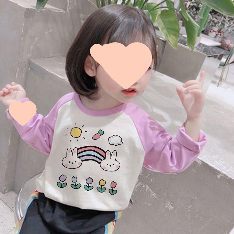 Korean Style Girls' Long-Sleeve Base Layer T-Shirt - New Autumn Trend 2025