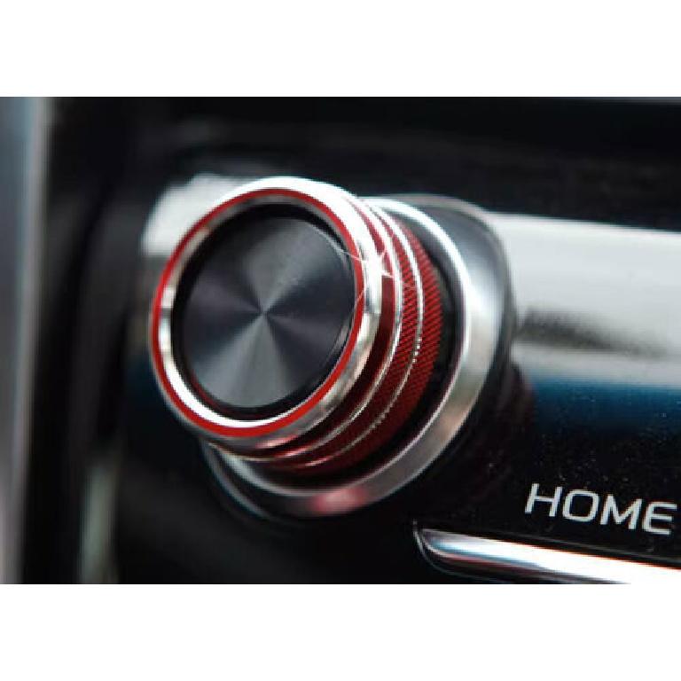 For Toyota Camry 2018- Cover Trim Red Alloy 1PC Center Console Volume Button