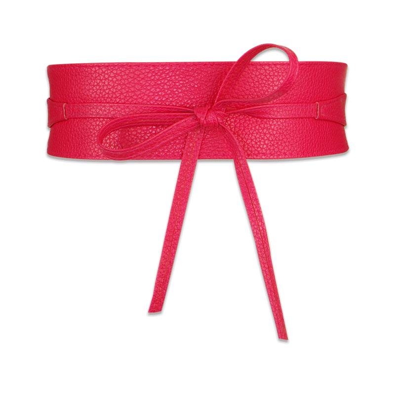 Belts bind Wide belt bowknot dress Cummerbunds (women’s) Leather Waistbanddecorate