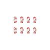 Artificial Nails Wearable Nails Manicure Nails Cow Pattern Pink Whitening Short Ballet