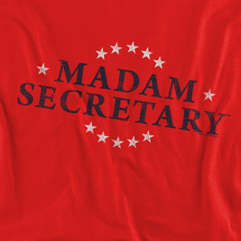 Madam Secretary Unisex Adult Distressed Logo Sweatshirt