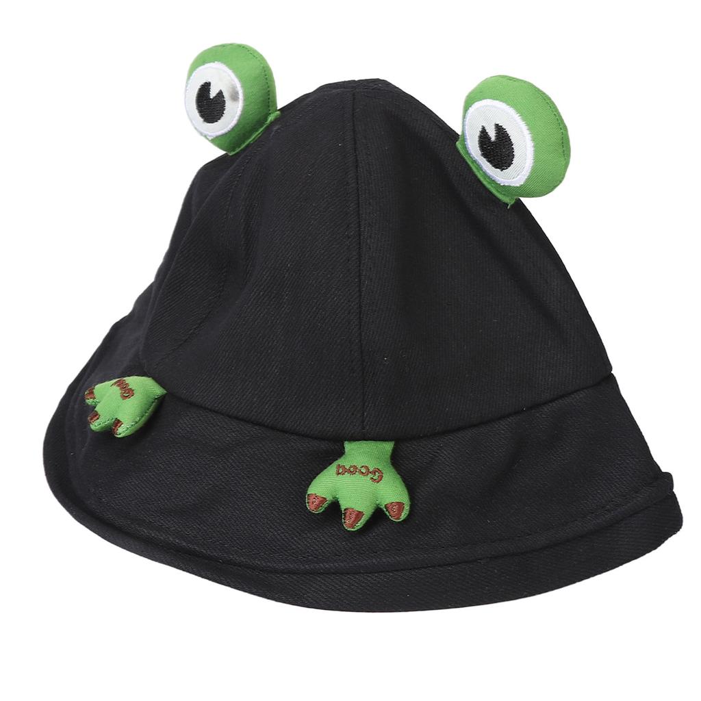 Bawełniany Kapelusz Bucket Unisex Modny Ochrona UV Szerokie Rondo Kształt Zwierzęcia Regulowany Letni Kapelusz Plażowy