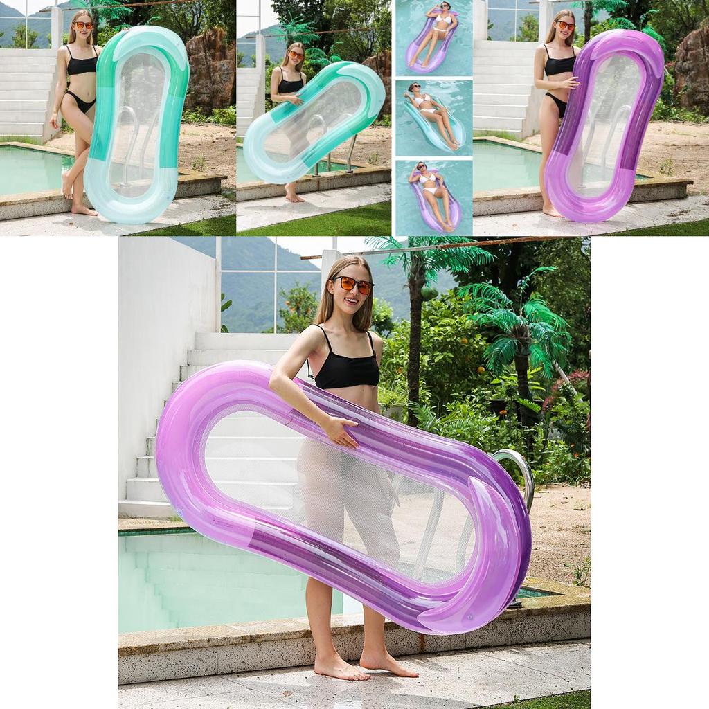 Pvc Gradient Green Adult Water Hammock Lounger Inflatable Chair Cross-border Hot Sale