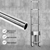 BUBUWEN Stainless Steel Telescopic Ladder