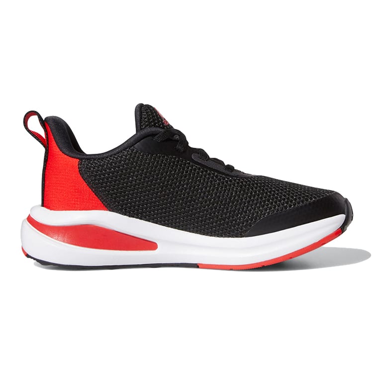 adidas Fortarun Breathable Low Top Kids' Running Shoes Black White Red Kids' FY7911