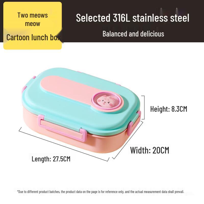 COOKER KING 316L Stainless Steel Cartoon Lunch Box 1200ml