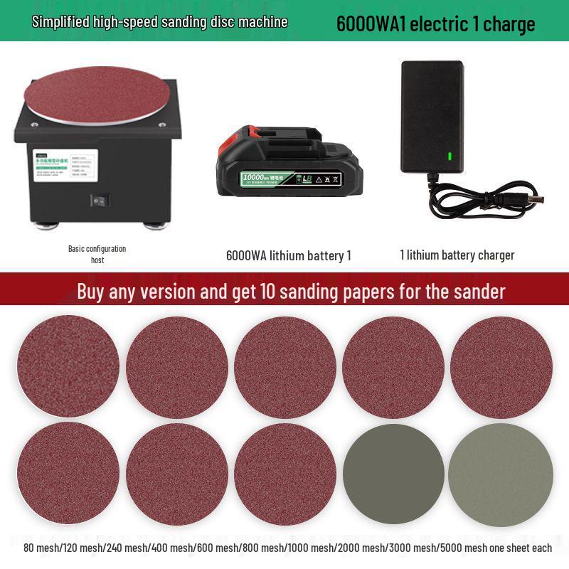 Compact Electric Belt Sander for DIY - High-Speed Sanding, Knife Sharpening, and Desktop Grinding/Polishing Machine.