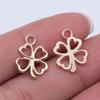 20pcs Clover Charms Tibetan Bronze Silver Color Pendants Antique Jewelry Making DIY Handmade Craft
