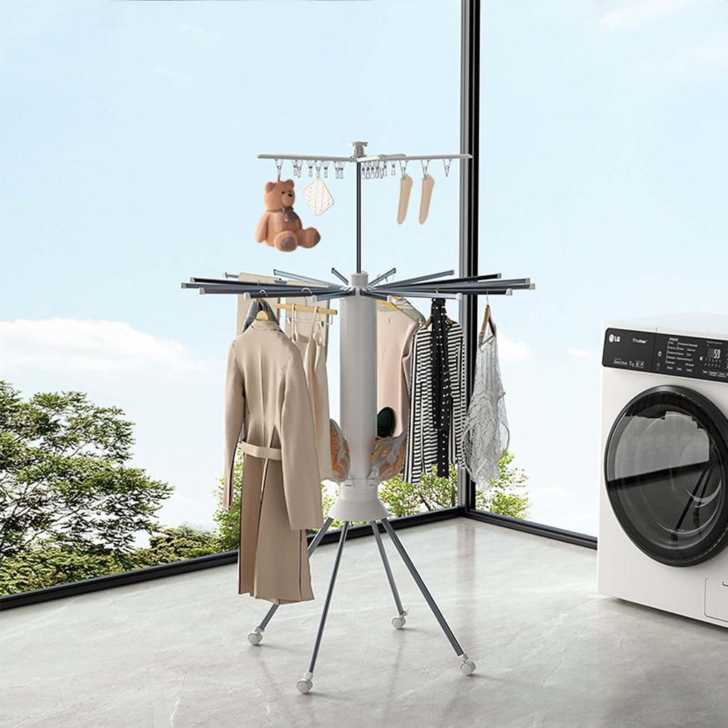 Clothes Drying Rack Foldable Portable for Clothing with Clips Shoe Dryer Rack Outdoor Laundry Hanging for Clothes Socks Towel