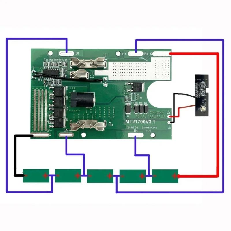 DIY 5x21700 Lithium Batteries Shell Box Kit Featuring Protections Circuit Board For Zhipu,Hongsong Jingmi Power Tool