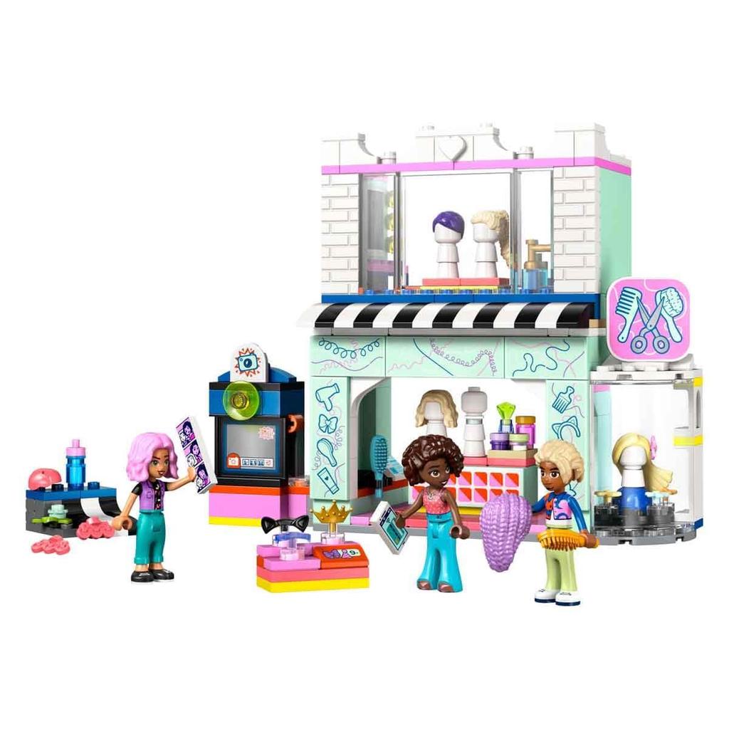 LEGO Friends Friseursalon und Zubehörladen Spielzeug Geburtstagsgeschenk Bausteine Mädchen Jungen Kinder Alter 7, 8, 9, Grundschule Rollenspielhaus 42662