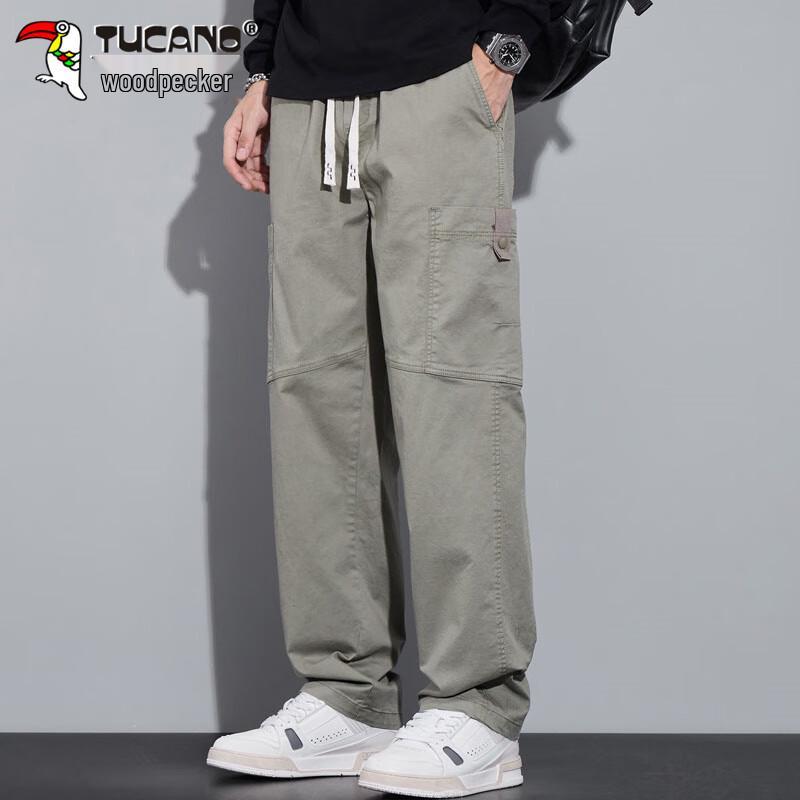 Tucano Men's Autumn/Winter Loose Straight Casual Workwear Pants