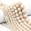 Natural Turquoises Stone Beads 3-20mm White Gemstone Round Loose Beads For Jewelry Making DIY Bracelets Necklace Accessories