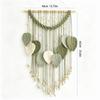 Handmade Woven Macrame Wall Hanging Cotton Rope Boho Wall Decor New Leaf Wall Decor  Wall Ornament