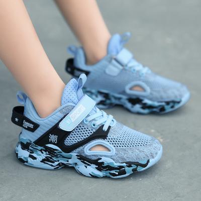 Children's Sports Shoes Boys' Students Spring and Summer Mesh Hollow Running Shoes Teens Middle-aged and Older Children's Breathable Casual Shoes