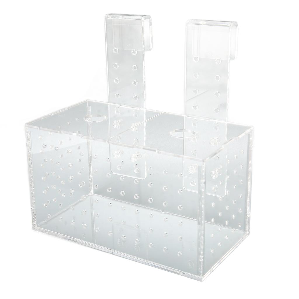 Fish Breeding Isolation Box Transparent Hook Installation Acrylic Aquarium Hatchery for Fish Tank