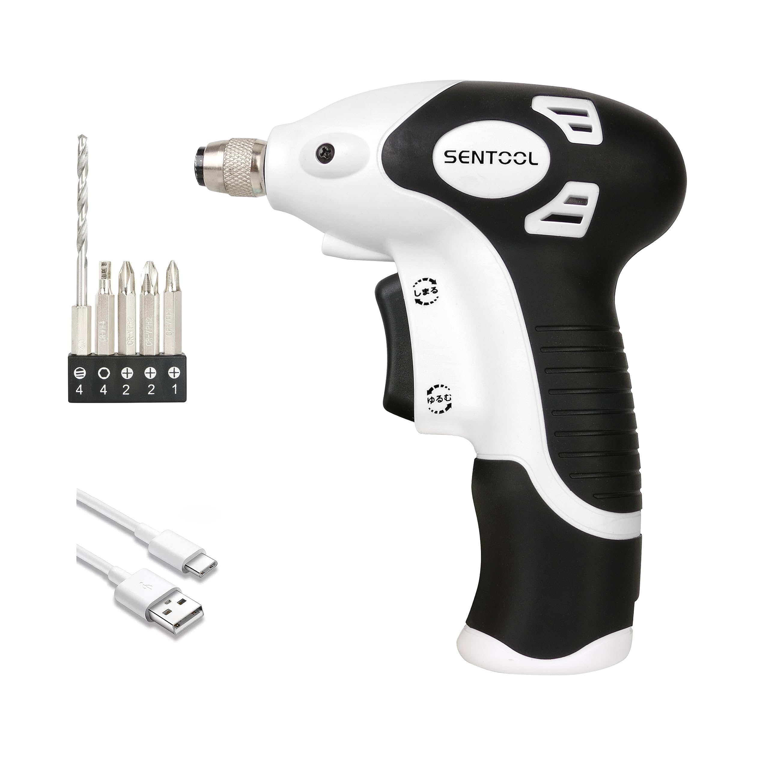 

SENTOOL Электрический Маленький Электрический USB Для Сборки Мебели и Ручной Работы Электрический Простой в Использовании для Женщин и Дрель Сверление Легко и Быстро Вперед и