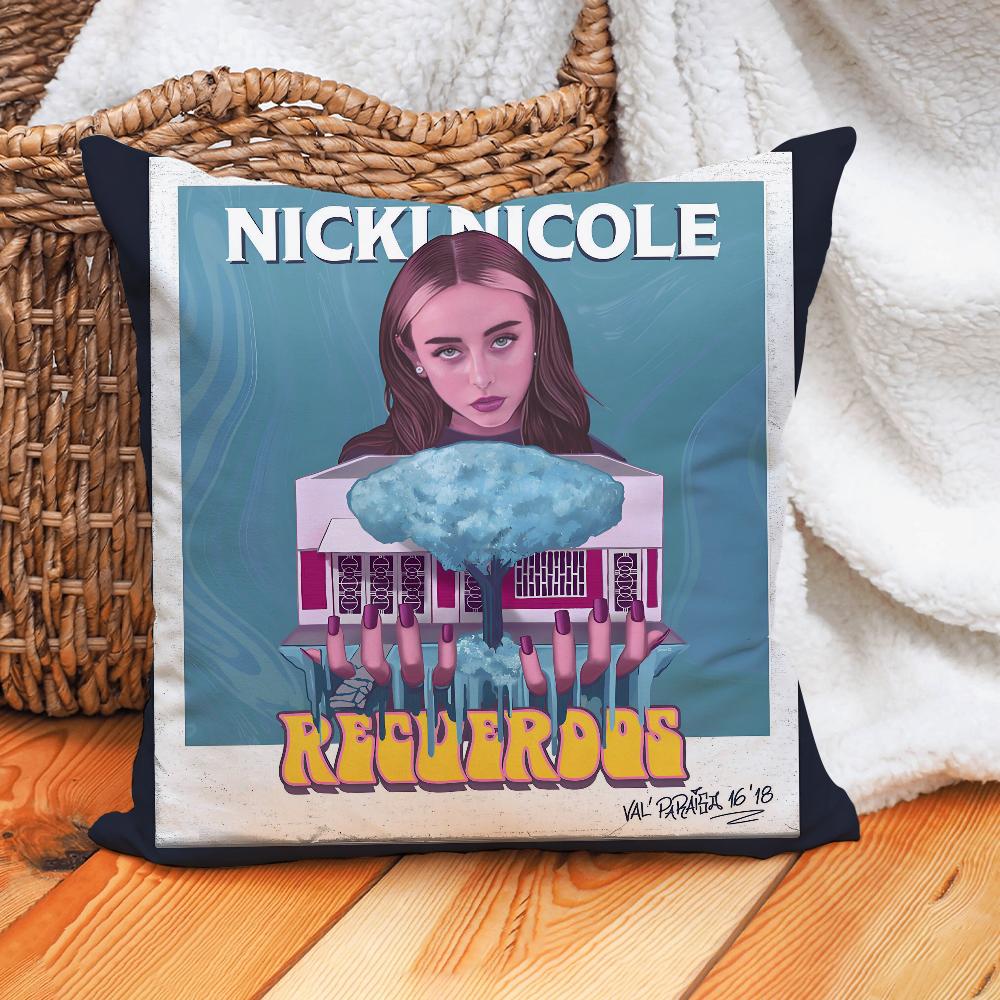 Nicki Nicole Singer Pillow Case Home Cushion Cover Suitable For Office Sofa Car Suitable For All Seasons