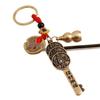 Twelve Zodiac Brass Keychains: Five Emperors Coin Pendants To Attract Wealth and Fortune