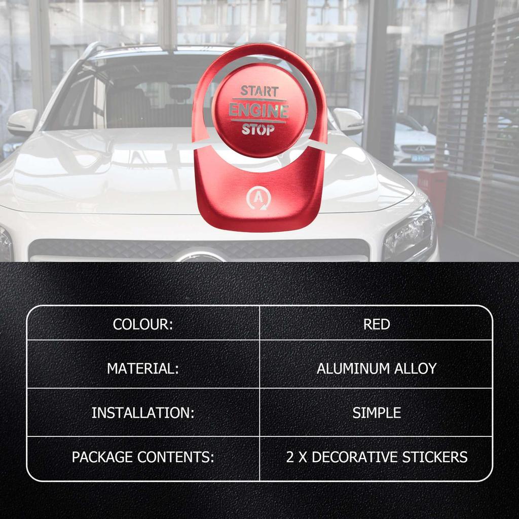 Shufearo Auto Start Stop Engine Push Switch Button Cover Sticker For A Class W177 W167