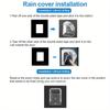 Wireless Doorbell Cover Outdoor Waterproof Call Cover Transparent Door Bell Button Protector Dustproof Ring Button Rain Cover
