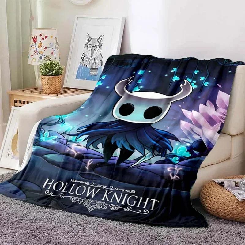 Hollow Knight Fashion Digital Printed Pattern Thin Blanket Flannel Blanket Portable Home Travel Office Lunch Break Blanket