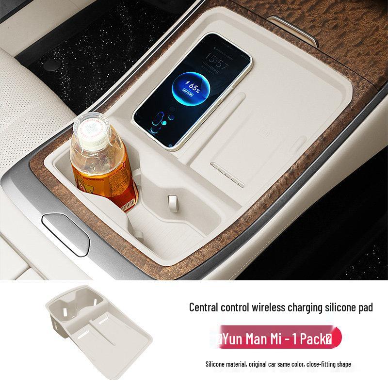 L90 Wireless Charging Silicone Pad for Car Cup Holder
