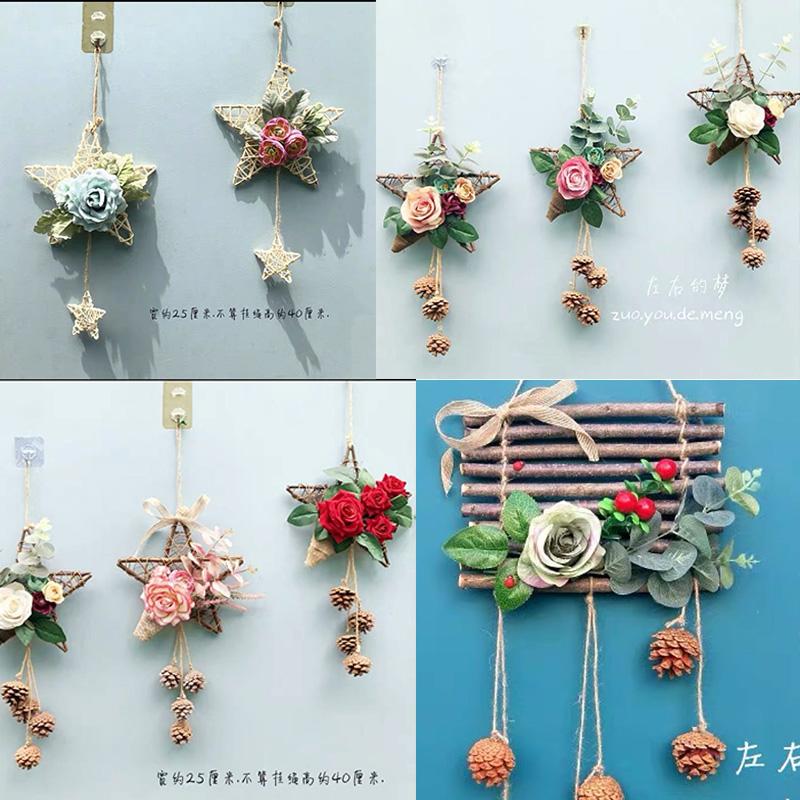 10/15/20CM Tree Root Vine Festival Star Wreath Christmas Home Decoration Accessories Wedding Background Diy Artificial Plants