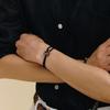 Erite 23 Silver (B) String Bracelet Black Chrome HL5B33543B9235
