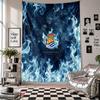Real Sociedad FC Wandteppich Heimdekoration Wandbehang Tuch für Schlafzimmer Wohnzimmer Hintergrund