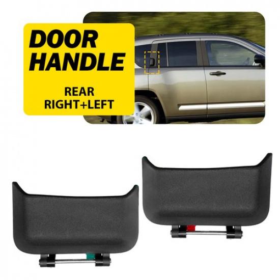 

For 2007-2015 Compass Jeep Limited Left Right Rear Outside Black Handle Door 2X