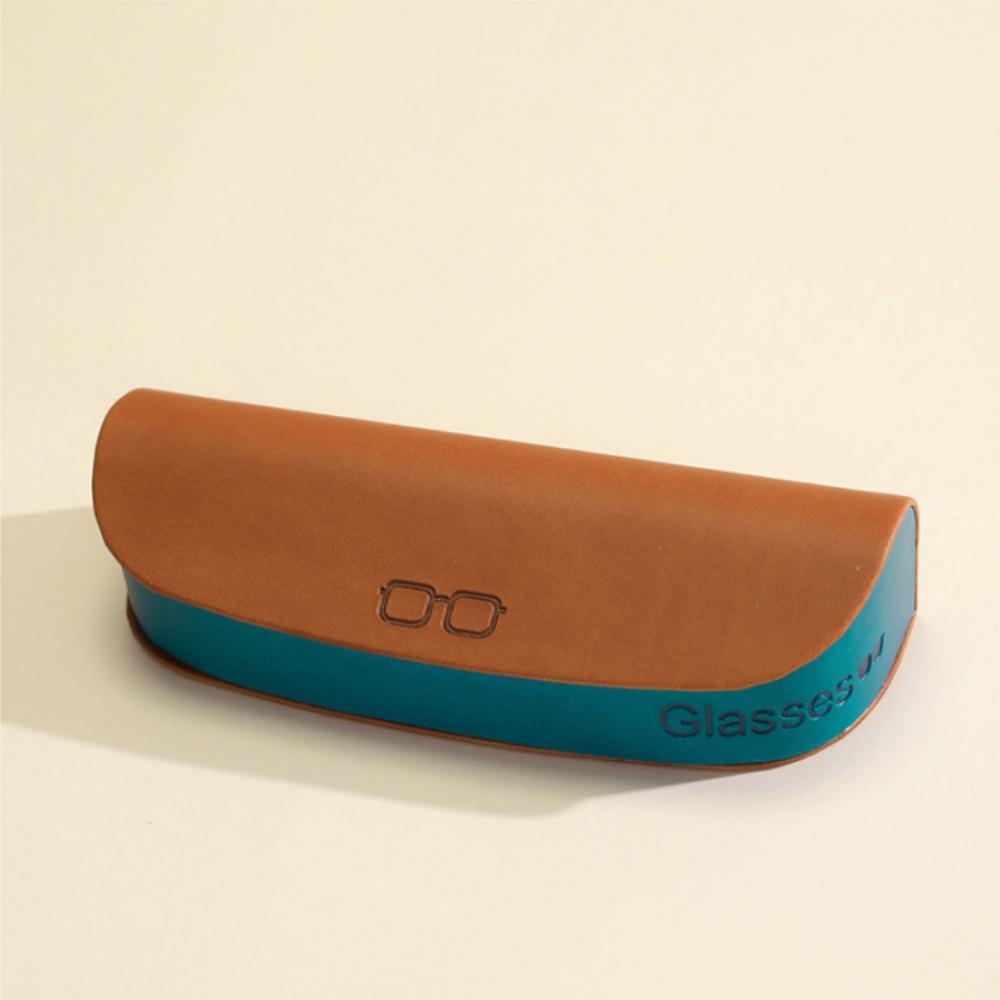 Pu Leather Glasses Case Handmade Myopia Glasses Box Sunglasses Holder Portable Glasses Box For Daily Carry