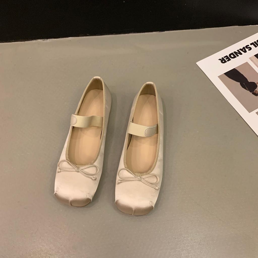 Dámské ležérní boty s pumpičkou na nízkém podpatku Baletní boty s měkkou podrážkou